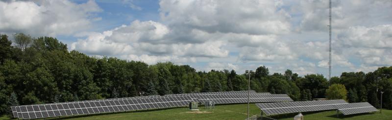 Radio Tower Community Solar array
