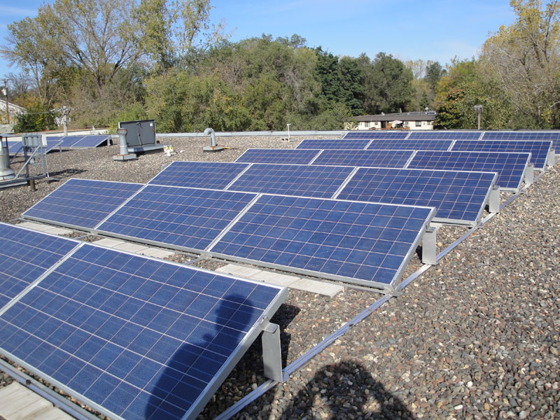 car wash solar array